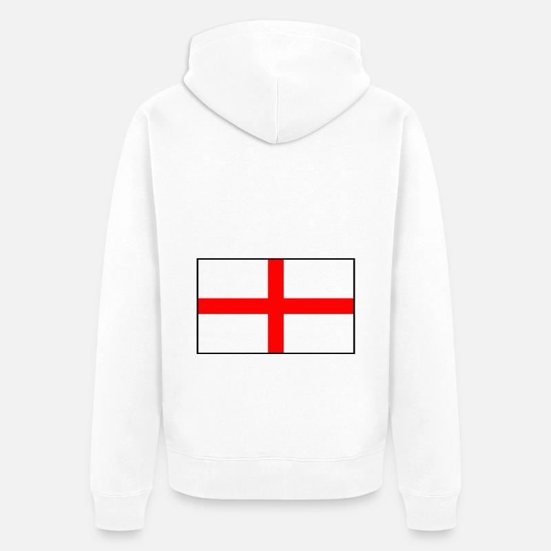 Indicateur d’Angleterre - Veste à capuche bio Premium Unisexe - blanc