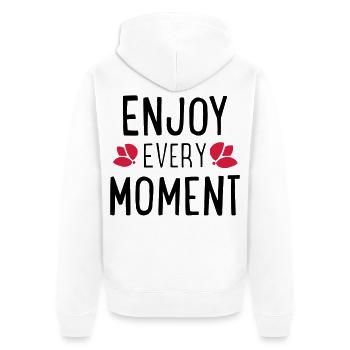 Lustige Sprüche - Unisex Premium Bio Zip Hoodie - Weiß - Hinten - Thijin (182cm)