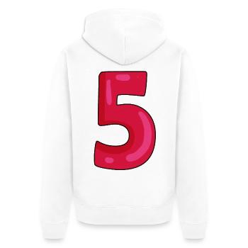 5 - Veste à capuche bio Premium Unisexe - blanc - Dos - Thijin (182cm)