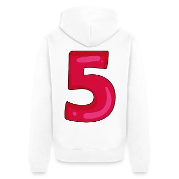 5 - Veste à capuche bio Premium Unisexe - blanc - Dos - Thijin (182cm)