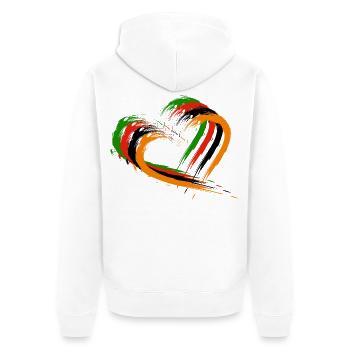 Zambie - Veste à capuche bio Premium Unisexe - blanc - Dos - Thijin (182cm)