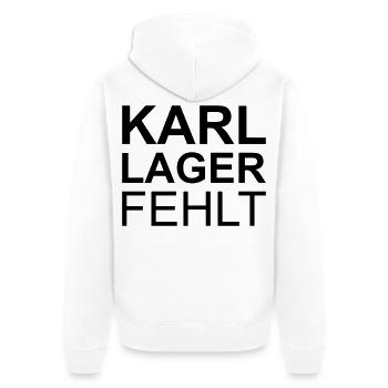 Lustige Sprüche - Unisex Premium Bio Zip Hoodie - Weiß - Hinten - Thijin (182cm)