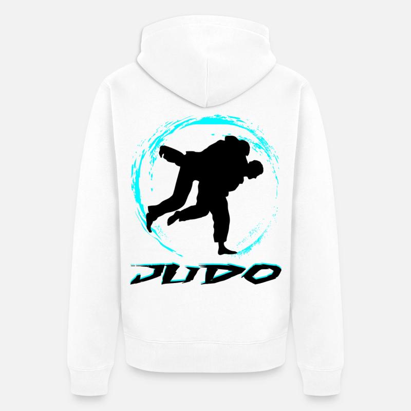 JUDO - Veste à capuche bio Premium Unisexe - blanc