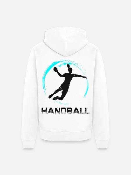 Handball - Veste à capuche bio Premium Unisexe - blanc