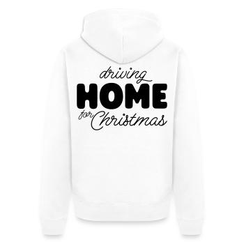 Noël à la maison - Veste à capuche bio Premium Unisexe - blanc - Dos - Thijin (182cm)