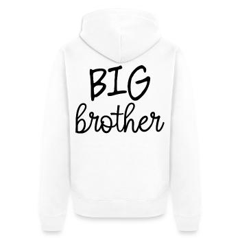 Frère aîné - Veste à capuche bio Premium Unisexe - blanc - Dos - Thijin (182cm)