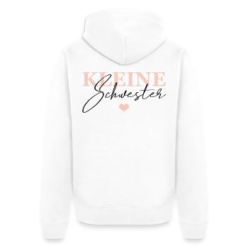 Kleine Schwester - Unisex Premium Bio Zip Hoodie - Weiß - Hinten - Thijin (182cm)