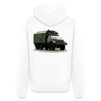 ZIL 131 KO - Veste à capuche bio Premium Unisexe - blanc - Dos - Thijin (182cm)