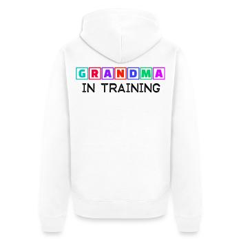Humorvoll Statement Großmutter Oma Alte Frau - Unisex Premium Bio Zip Hoodie - Weiß - Hinten - Thijin (182cm)
