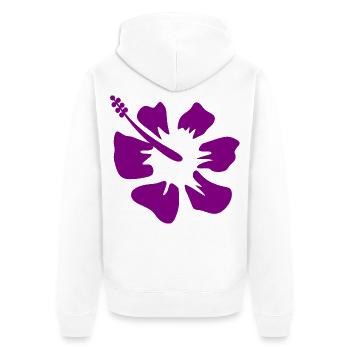 Muttertags Geschenk Mutter Muttertag Geschenkidee  - Unisex Premium Bio Zip Hoodie - Weiß - Hinten - Thijin (182cm)