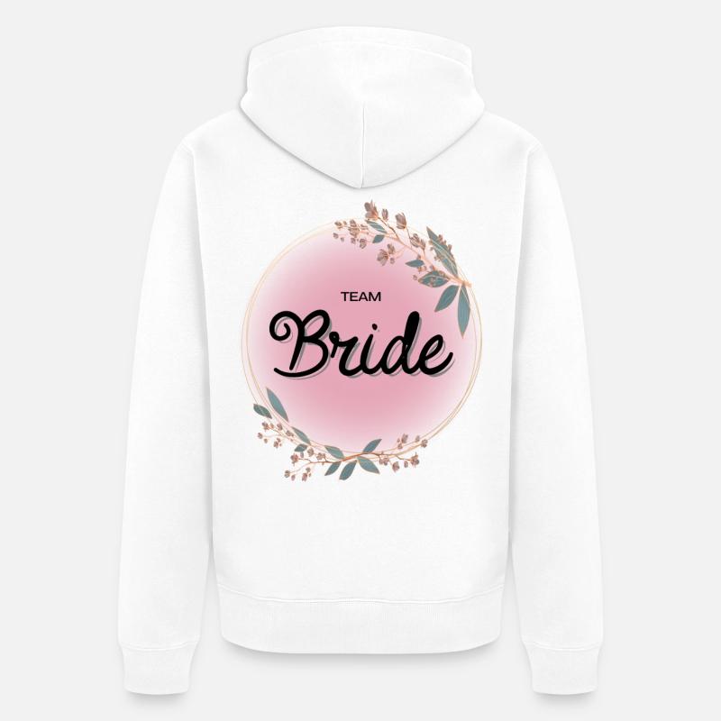 Équipe Bride4 - Veste à capuche bio Premium Unisexe - blanc