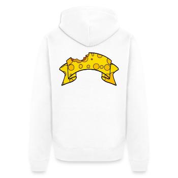 Bannières de fromage - Veste à capuche bio Premium Unisexe - blanc - Dos - Thijin (182cm)