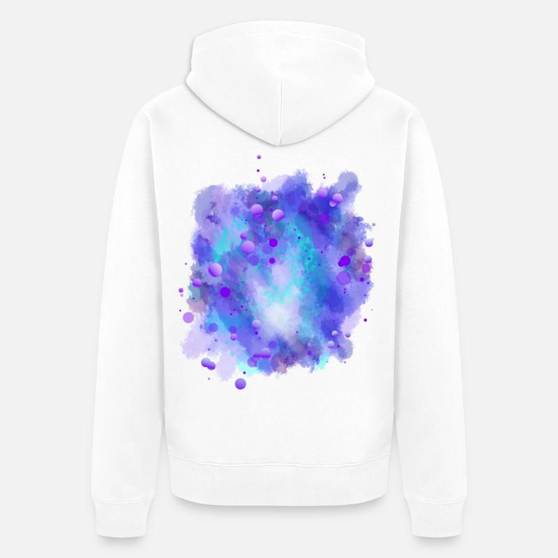Azure Energy Sphere - Veste à capuche bio Premium Unisexe - blanc