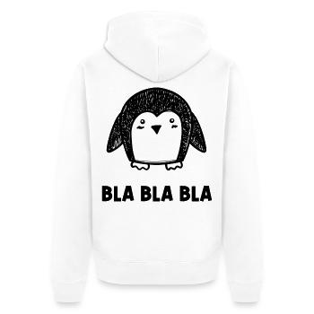 Animal Penguin Bird Cold Spell South Pole - Unisex Premium Organic Zip Hoodie - white - Back - Thijin (182cm)