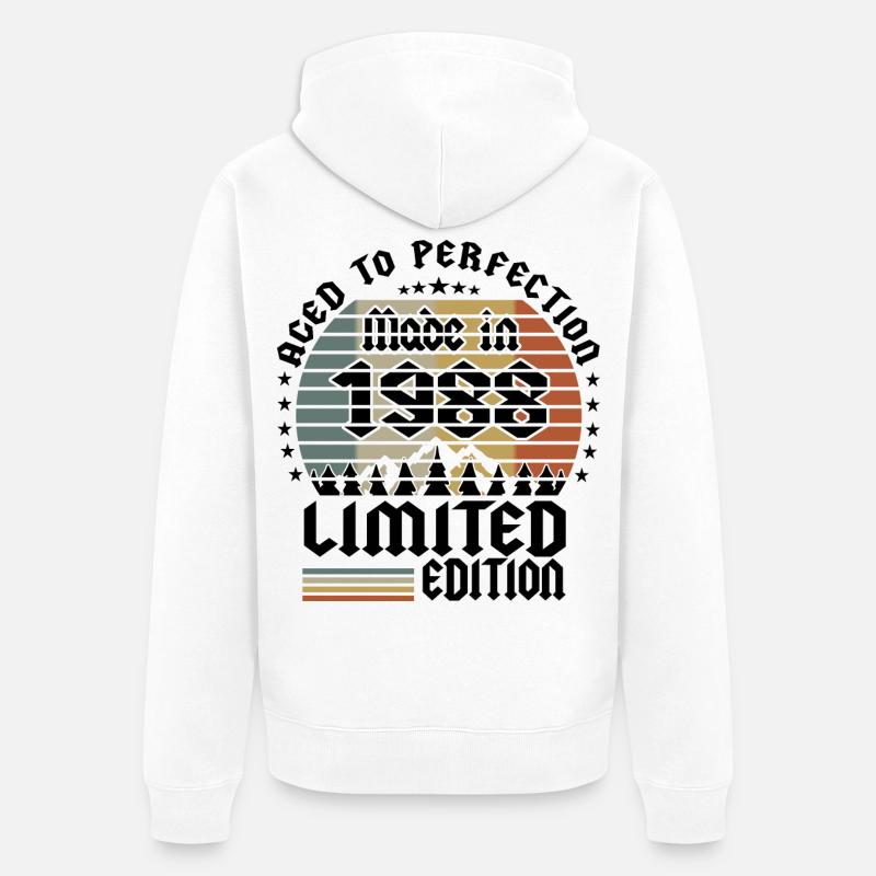 Édition limitée 1988 - Veste à capuche bio Premium Unisexe - blanc