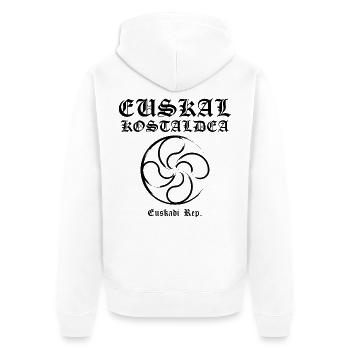 Croix Basque - Veste à capuche bio Premium Unisexe - blanc - Dos - Thijin (182cm)