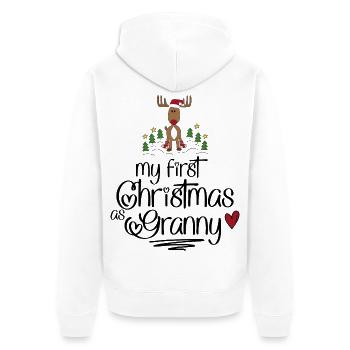 Funny gifts for Granny for Christmas - Unisex Premium Organic Zip Hoodie - white - Back - Thijin (182cm)