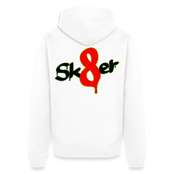 Sk8er - Veste à capuche bio Premium Unisexe - blanc - Dos - Thijin (182cm)