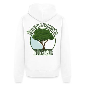 Überlebenskünstler Baum Wald Natur - Schutz Welt - Unisex Premium Bio Zip Hoodie - Weiß - Hinten - Thijin (182cm)