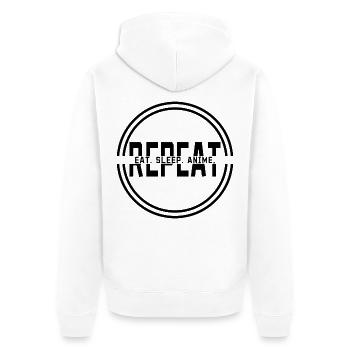 Cool Anime Citation Manga Culture Pop Asiatique - Veste à capuche bio Premium Unisexe - blanc - Dos - Thijin (182cm)