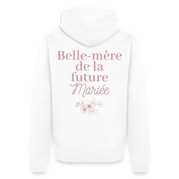 Belle-mère future Mariée. EVJF Team future mariée - Veste à capuche bio Premium Unisexe - blanc - Dos - Thijin (182cm)