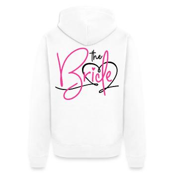 The Bride - Unisex Premium Bio Zip Hoodie - Weiß - Hinten - Thijin (182cm)