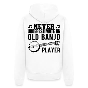 Grand-père Banjo - Veste à capuche bio Premium Unisexe - blanc - Dos - Thijin (182cm)