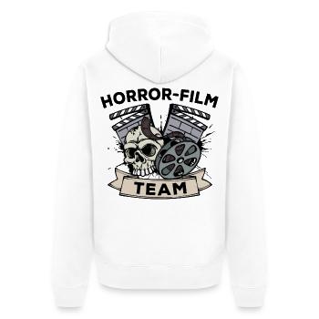 Kinoabend Statement Team Movies Theater Filme - Unisex Premium Bio Zip Hoodie - Weiß - Hinten - Thijin (182cm)