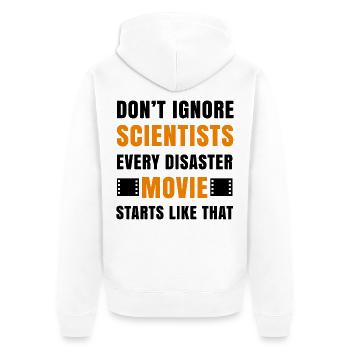 Soirée cinéma Fernsehabend Movies Déclaration Cineast - Veste à capuche bio Premium Unisexe - blanc - Dos - Thijin (182cm)