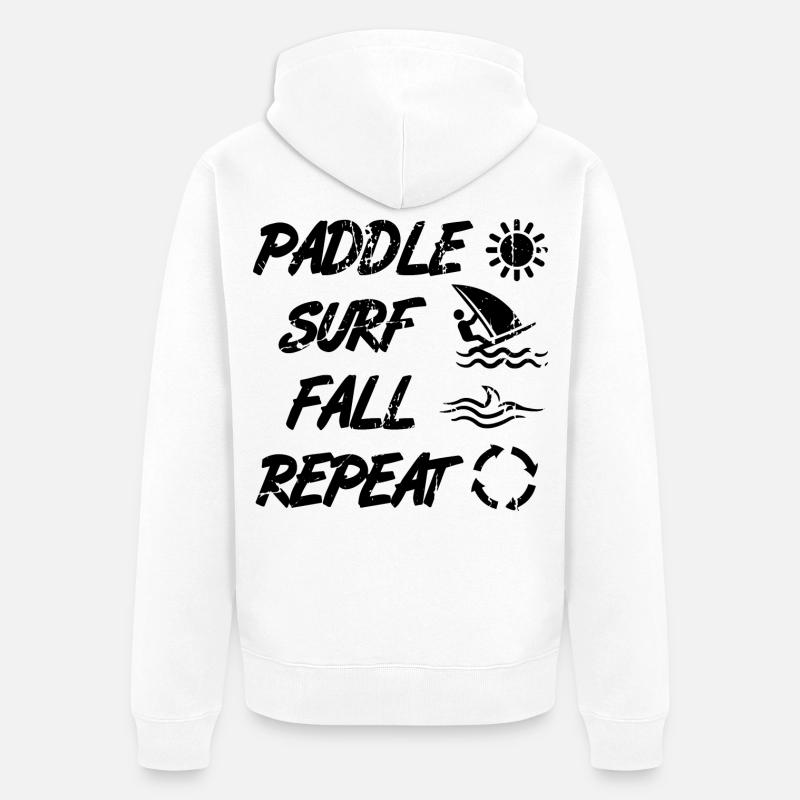Techniques de planche à voile - Veste à capuche bio Premium Unisexe - blanc