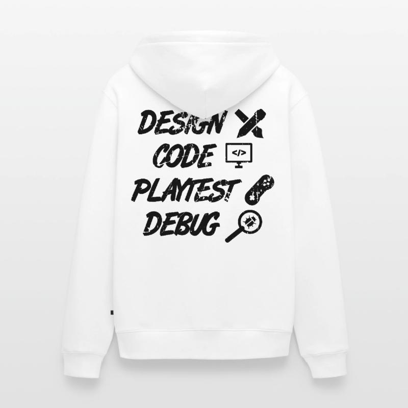 Design Code Playtest Debug Unisex Premium Organic Zip Hoodie