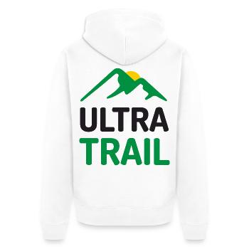 Ultra Trail - Veste à capuche bio Premium Unisexe - blanc - Dos - Thijin (182cm)