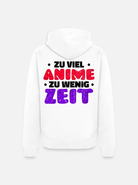 Japan Manga Anime Statement Comic Animation - Unisex Premium Bio Zip Hoodie - Weiß