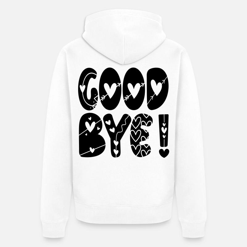 ADIEU ADIEU - Veste à capuche bio Premium Unisexe - blanc