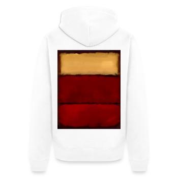Le style Rothko en couleurs numériques - Veste à capuche bio Premium Unisexe - blanc - Dos - Thijin (182cm)