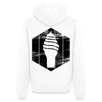 Glace - Veste à capuche bio Premium Unisexe - blanc - Dos - Thijin (182cm)