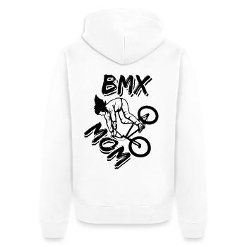 BXM Mama - Veste à capuche bio Premium Unisexe - blanc - Dos - Thijin (182cm)