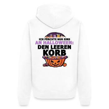 Halloween Edition by Printflow - Unisex Premium Bio Zip Hoodie - Weiß - Hinten - Thijin (182cm)