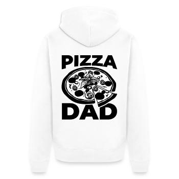 Papa Pizza - Veste à capuche bio Premium Unisexe - blanc - Dos - Thijin (182cm)