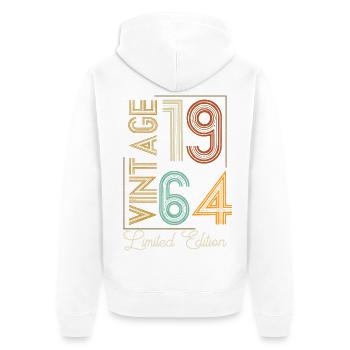 Vintage 1964 Limited Edition Aged to Perfection - Veste à capuche bio Premium Unisexe - blanc - Dos - Thijin (182cm)