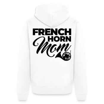 Maman Cor Français - Veste à capuche bio Premium Unisexe - blanc - Dos - Thijin (182cm)