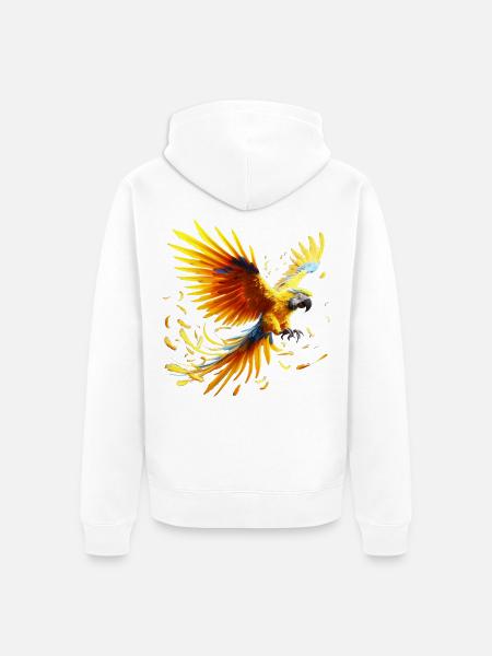 Ara (01) - Unisex Premium Bio Zip Hoodie - Weiß