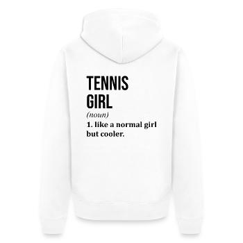 tennis - Veste à capuche bio Premium Unisexe - blanc - Dos - Thijin (182cm)