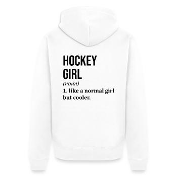 hockey - Veste à capuche bio Premium Unisexe - blanc - Dos - Thijin (182cm)