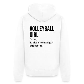 Volley-ball-ball Volley-volley-ball - Veste à capuche bio Premium Unisexe - blanc - Dos - Thijin (182cm)