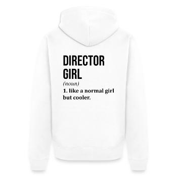 directeur - Veste à capuche bio Premium Unisexe - blanc - Dos - Thijin (182cm)