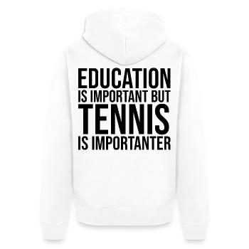 tennis - Veste à capuche bio Premium Unisexe - blanc - Dos - Thijin (182cm)