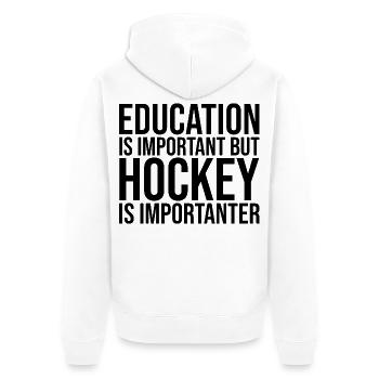 hockey - Veste à capuche bio Premium Unisexe - blanc - Dos - Thijin (182cm)