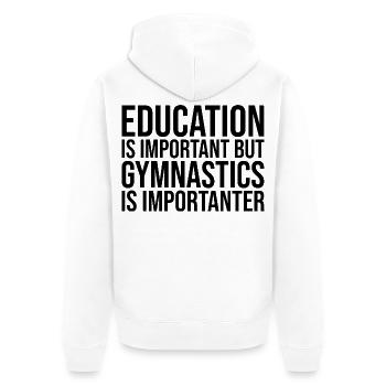 Gymnastics Gymnastics Gymnastics - Unisex Premium Organic Zip Hoodie - white - Back - Thijin (182cm)