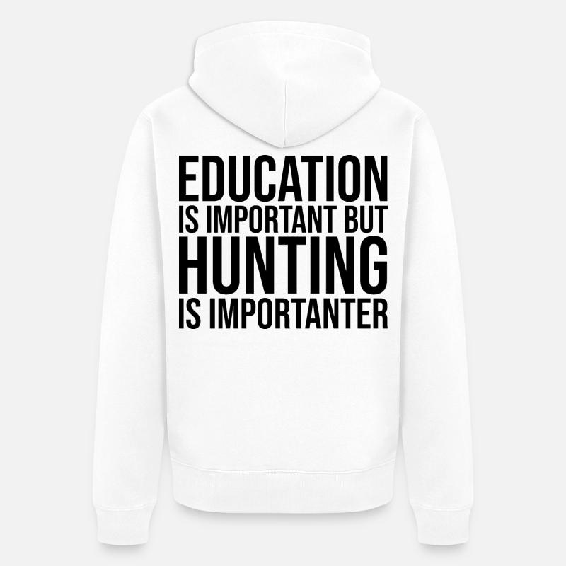 Chasse - Veste à capuche bio Premium Unisexe - blanc